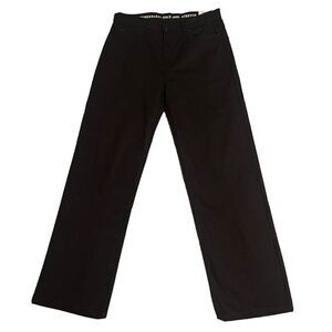 SMITHS Workwear Canvas Stretch Pants Mens 34x32 Black Relaxed Fit New With Tags